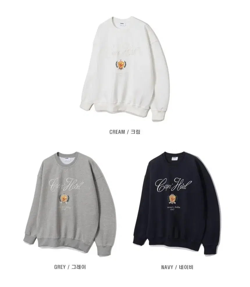 LOGAN Logan Supima Hotel Embroidered Sweatshirt Bom Sweatshirt