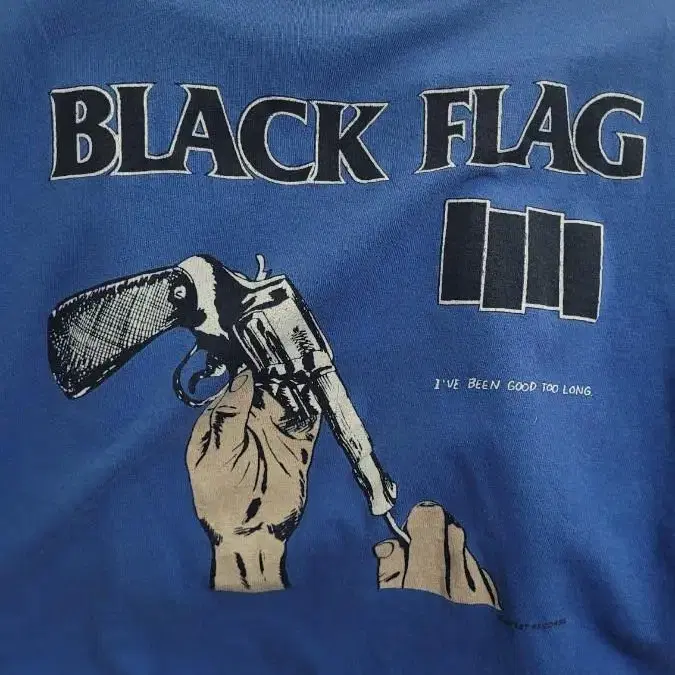 (XL) 80s Black flag 빈티지 밴드티