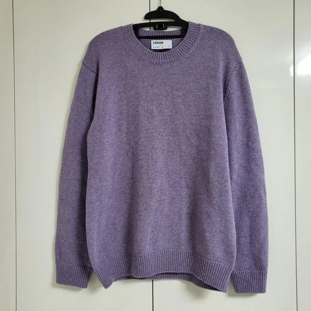 Marimekko LOGAN Purple Round Neck Knit Tee M