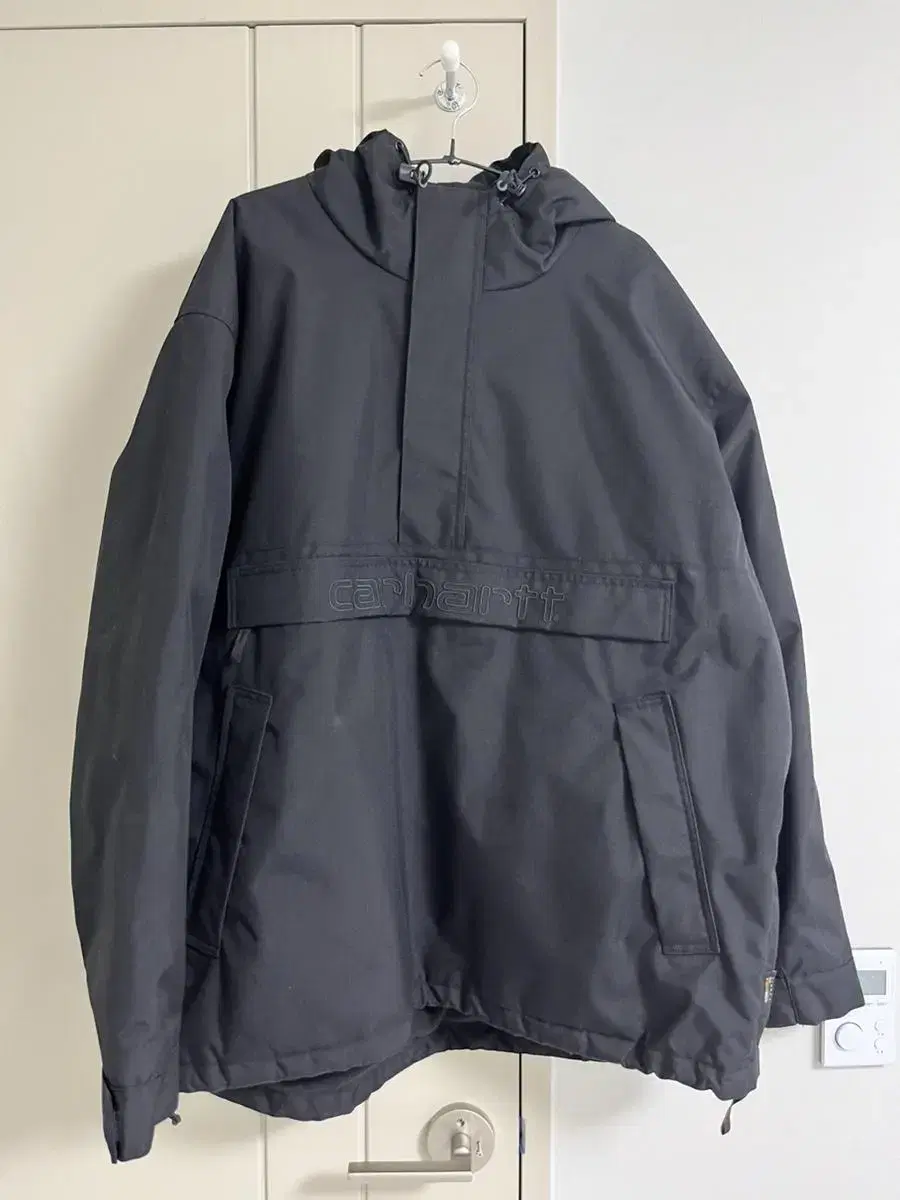 CalhartWIP Pullover Brushed Anorak 105-110 Black