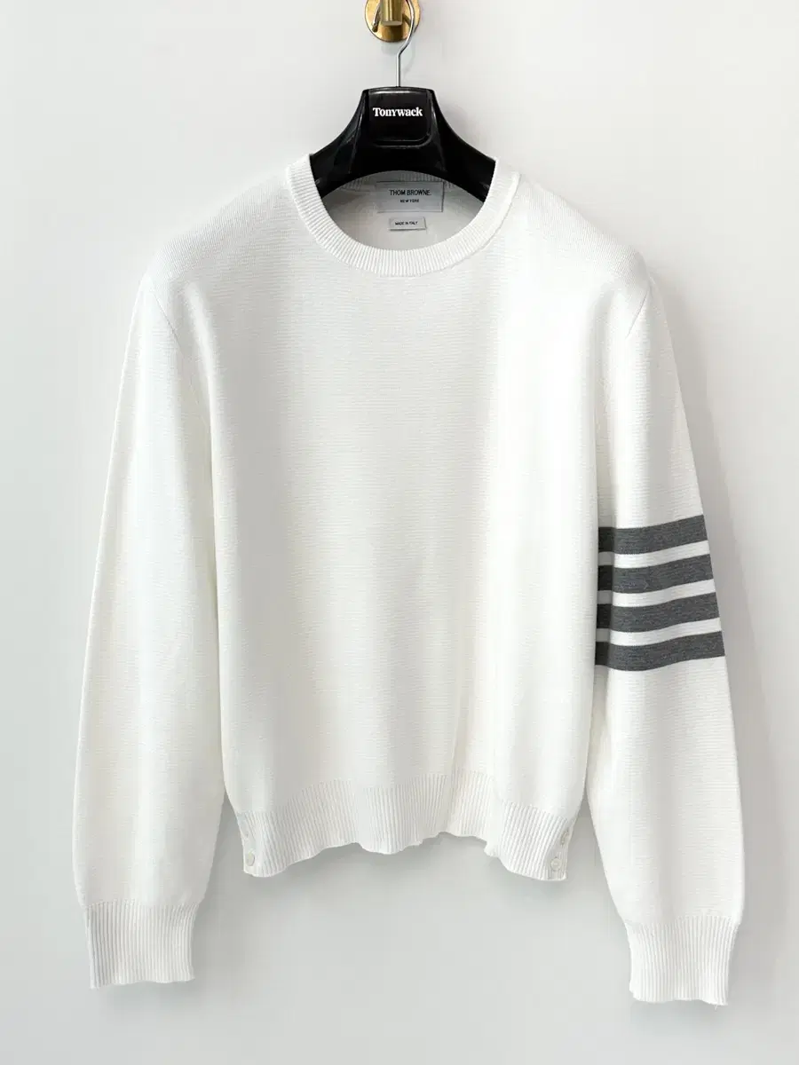 [S-Class] Thom Browne Milano Stitch Knit White 3