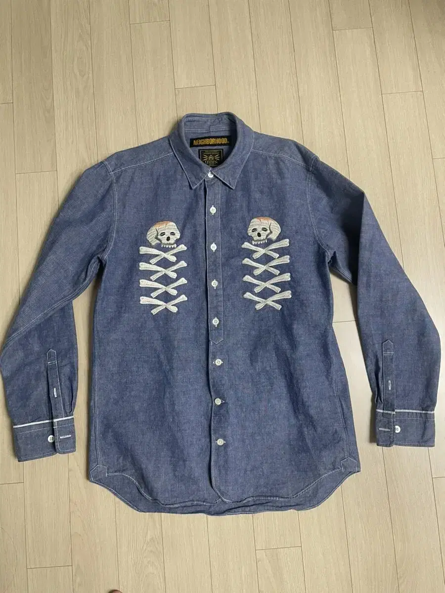 Neighborhood Hooded Denim Shirt L