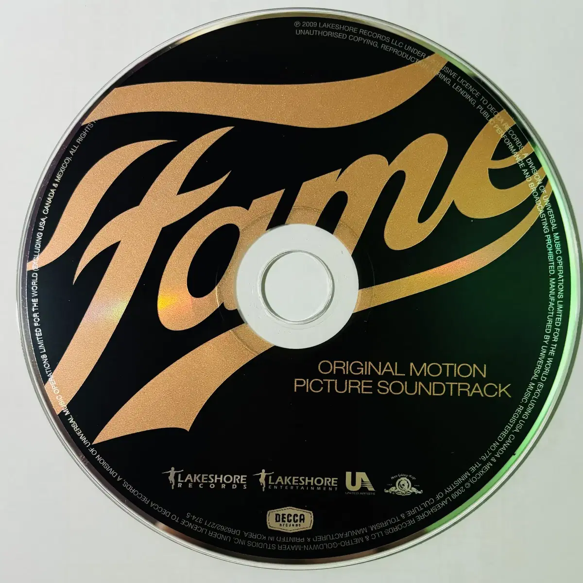 Fame OST (CD) 한국반 2009 민트급 중고