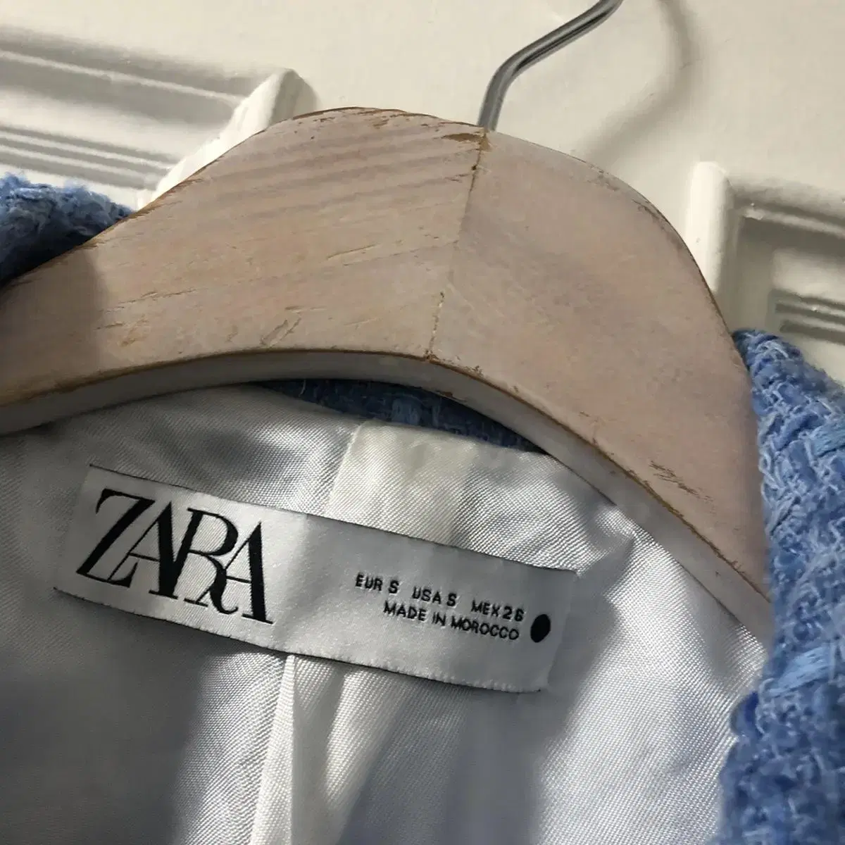 2021 ZARA 자라 스트럭처 트위드 자켓 황금사이즈S