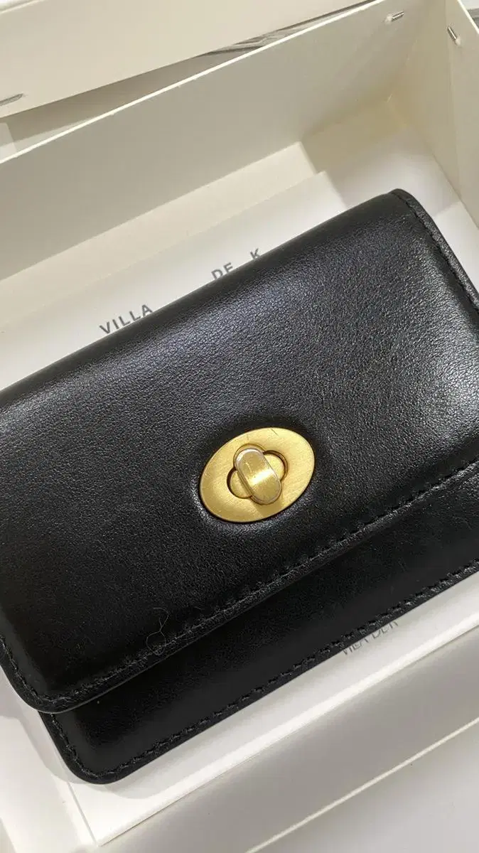 빌라드케이 classic mini purse gold