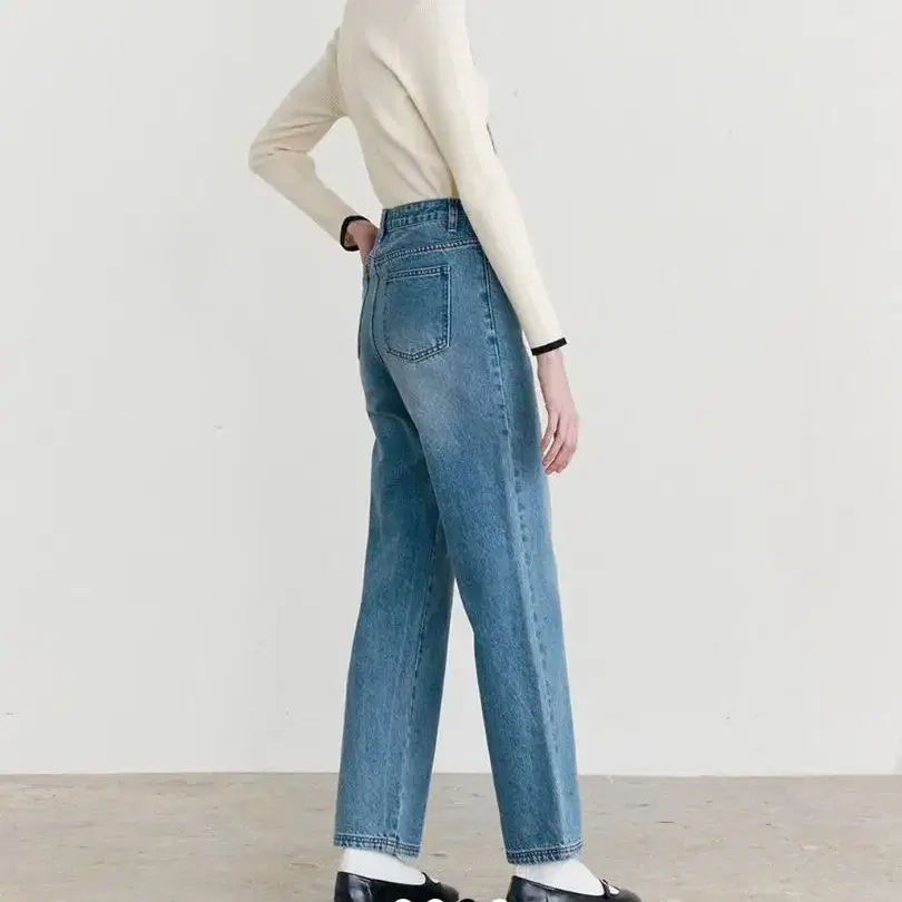 [새상품] 로라로라 straight denim pants (blue)