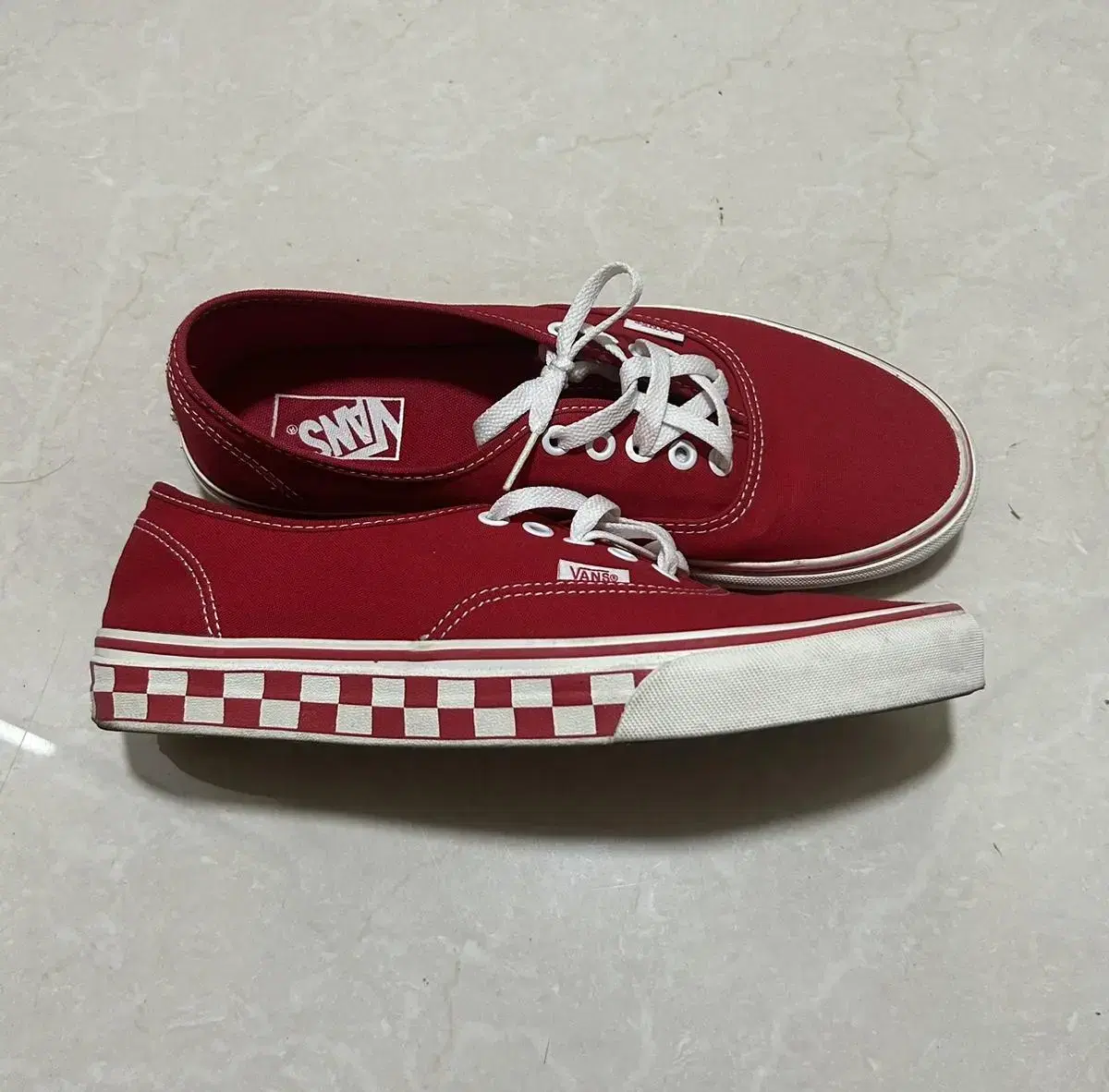 VANS 반스 어센틱 체커보드 해외판