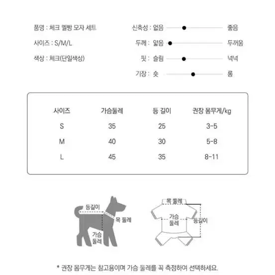 강아지의류 체크 멜빵 모자세트 새상품