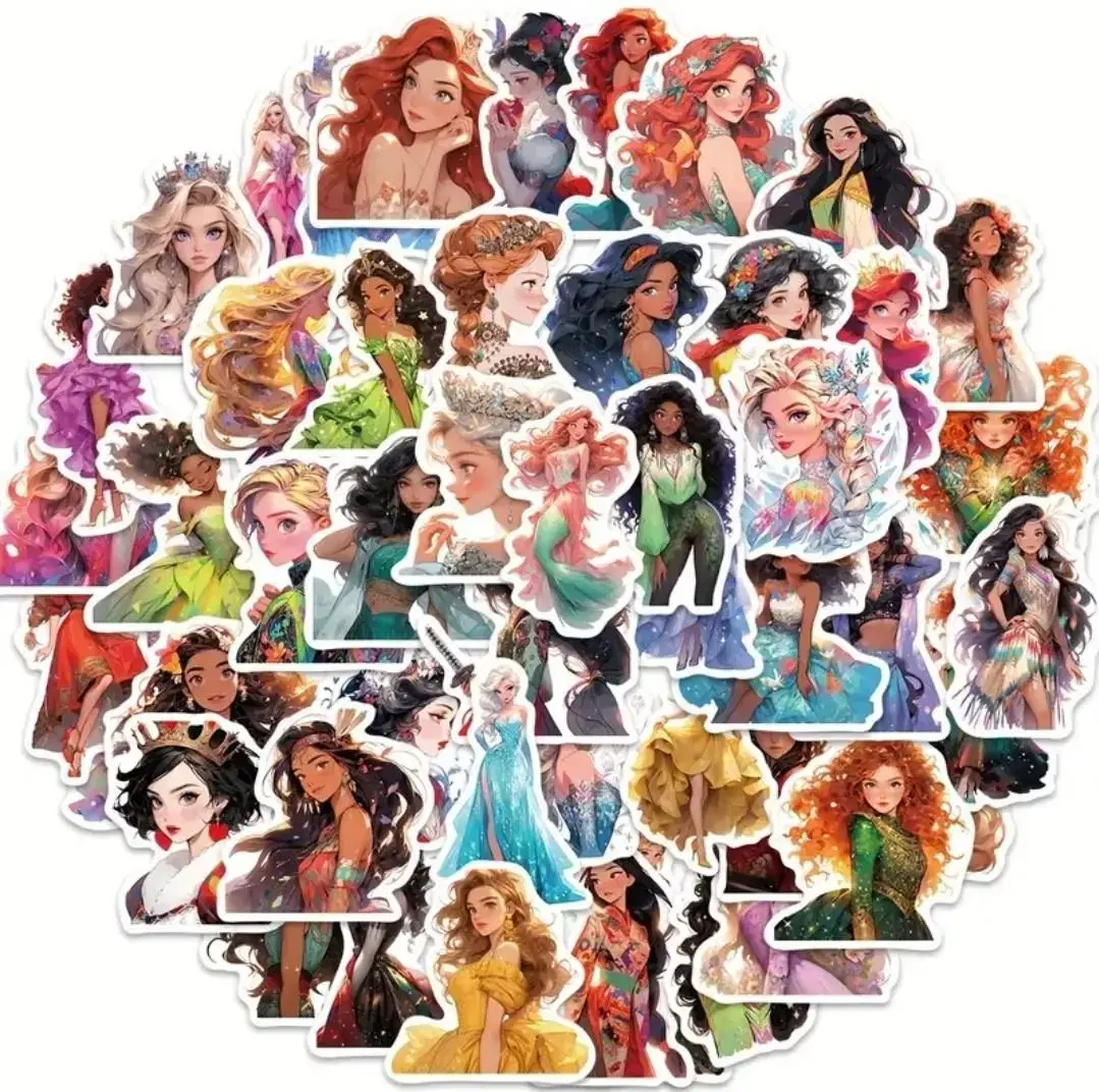 50 sheets of Disney Princesses sticker Set Bulk