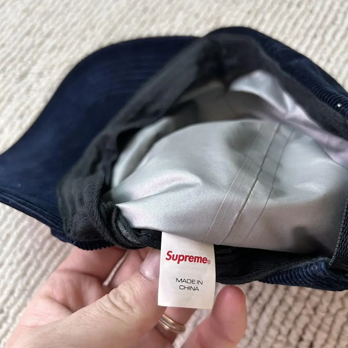 Supreme FW21 고어텍스 코듀로이 클래식 로고 캡