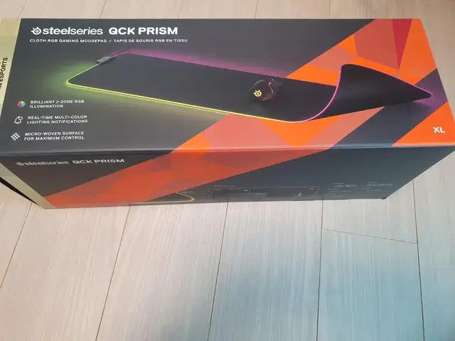 스틸시리즈 QCK Prism XL RGB 롱패드 팔아요