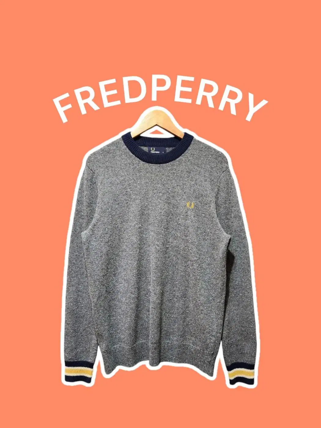 [M] FREDPERRY 프레드페리 울블랜디드 니트