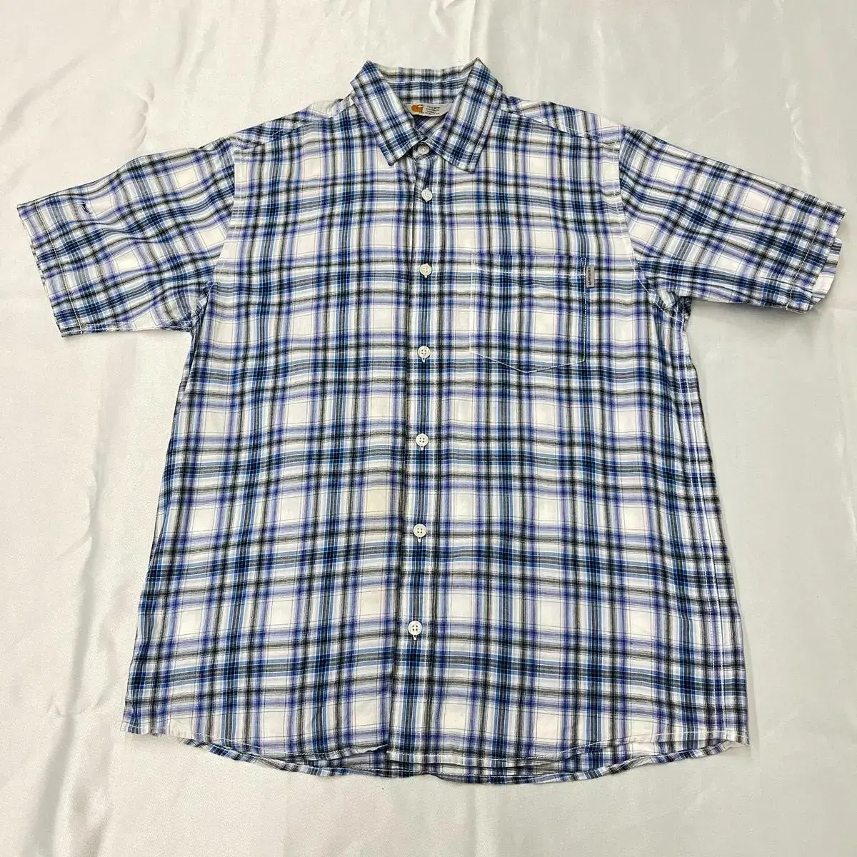 (M) Karlheinz Vahn Short-sleeved Check Shirt