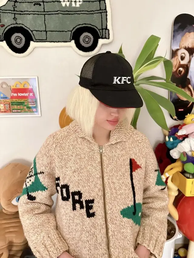 빈티지 KFC 메쉬 캡