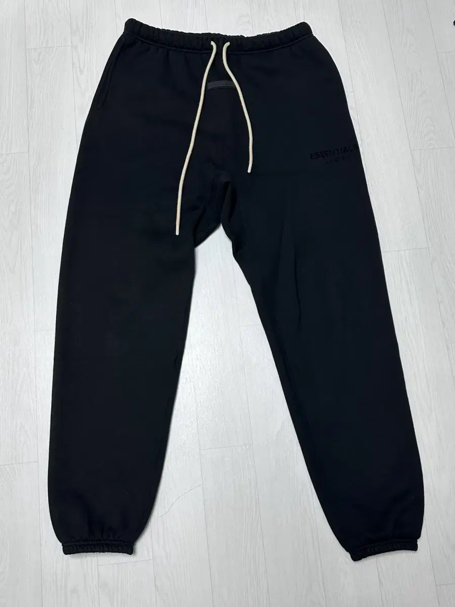 Essential Sweatpants Jet Black 23FW