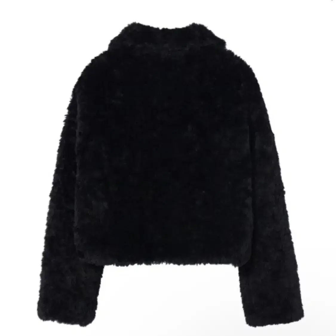 유희 YOUHEE SHEARING FUR JACKET BLACK