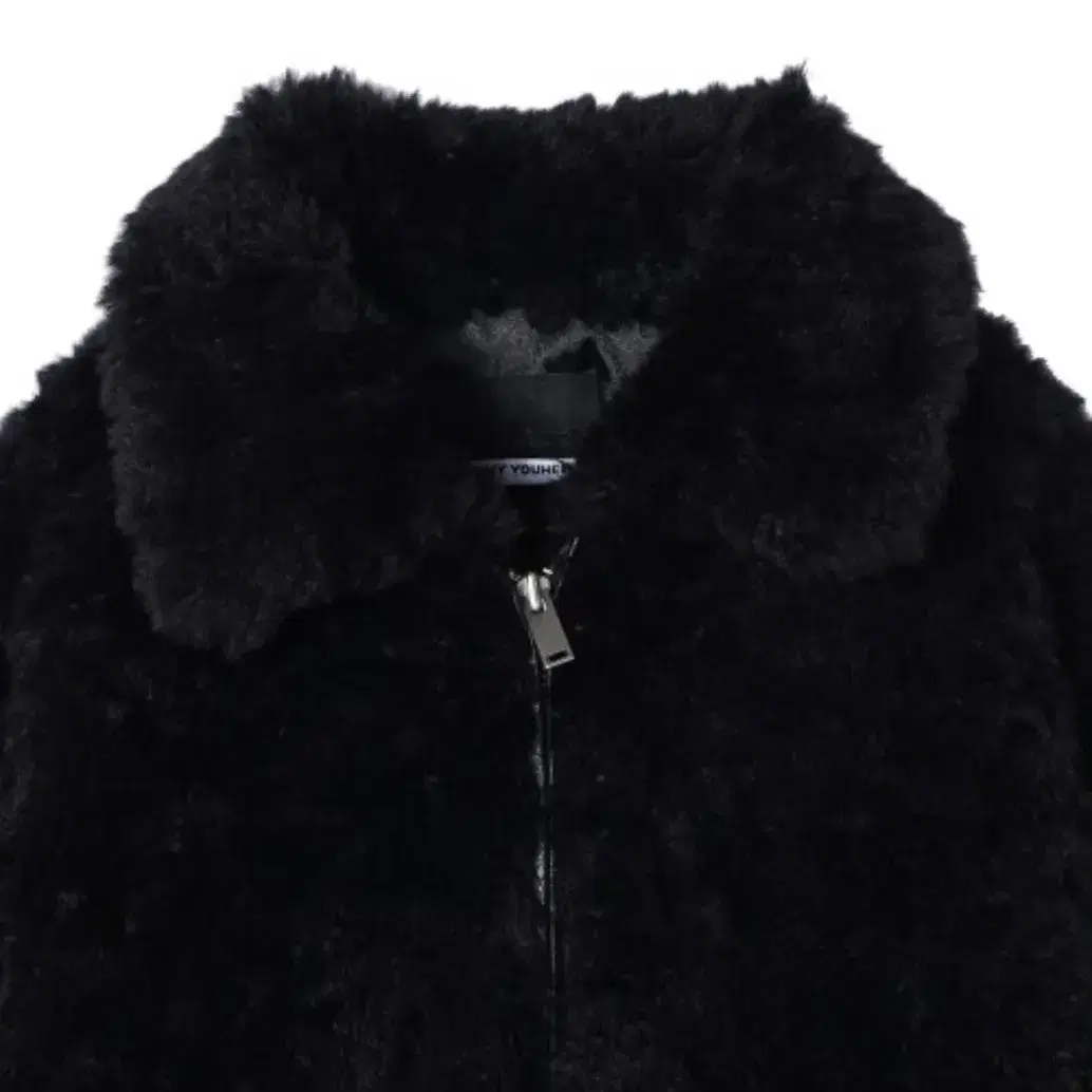 유희 YOUHEE SHEARING FUR JACKET BLACK