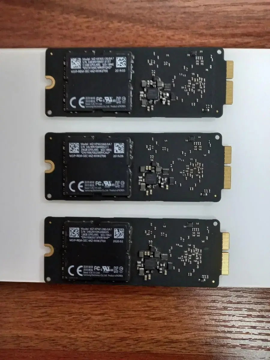 애플 정품 SSD (512GB,256GB,128GB)