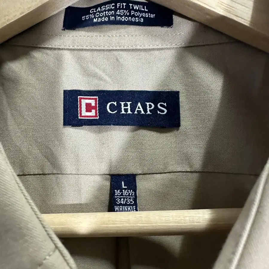 Chaps Ralph Lauren 클래식핏 베이지 버튼다운 셔츠 XL