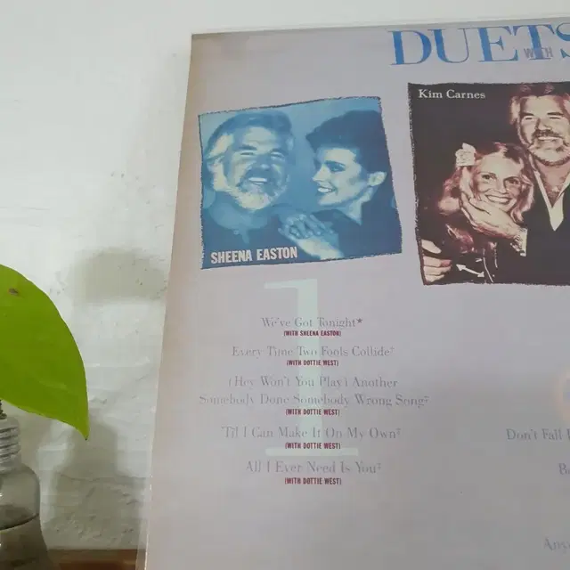 케니로저스 듀엣스 DUETS  LP 1984  시나이스턴  킴칸스