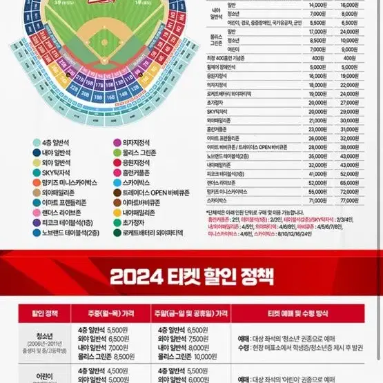 문학야구장 3.24 3/24 3루 2연석 구해요