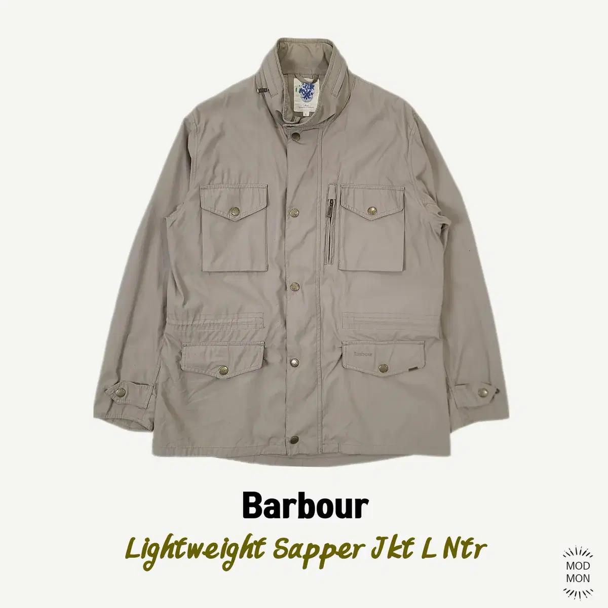 Barbour Lightweight Sapper Jacket L Beige