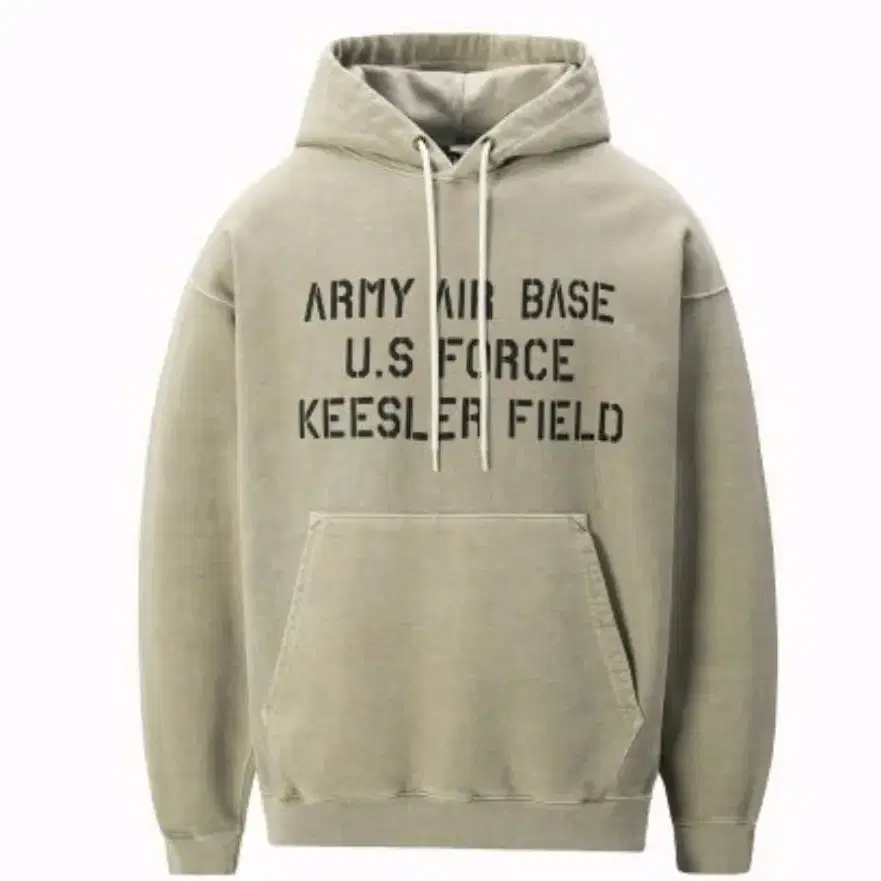 아웃스탠딩 MIL SERIES HOOD SWEAT_BEIGE