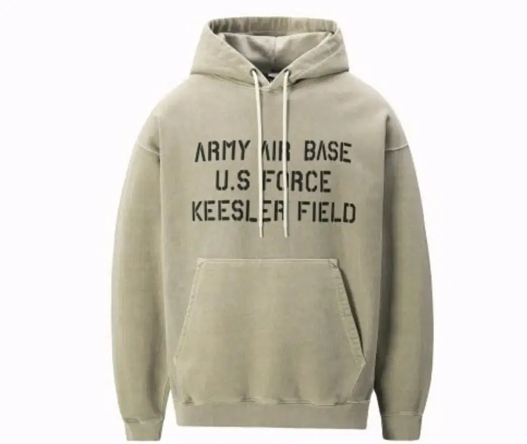 아웃스탠딩 MIL SERIES HOOD SWEAT_BEIGE