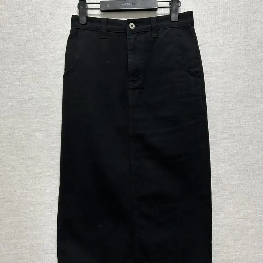 낫띵리튼 h-line long skirt 블랙 S사이즈