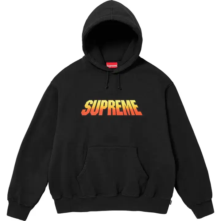 Genuine S,M,L,XL Supreme Gradient Hooded Sweatshirt Black 24SS