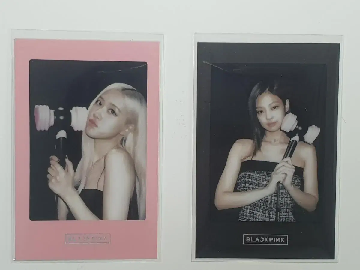 Official Goods)black pink 뿅봉 rose jennie photocard