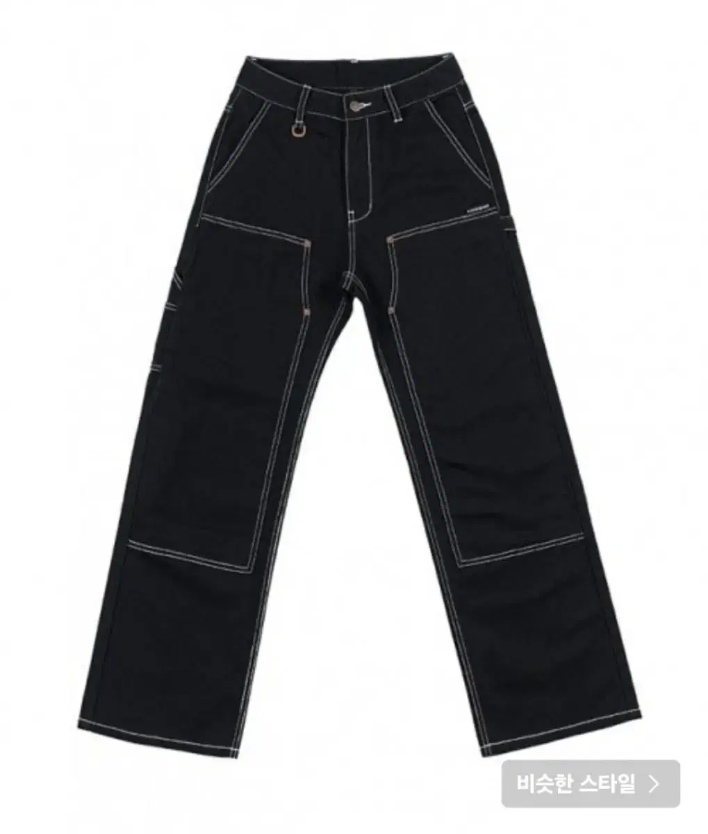 Running High_Stitch Point Cotton Carpenter Pants [Black/S]