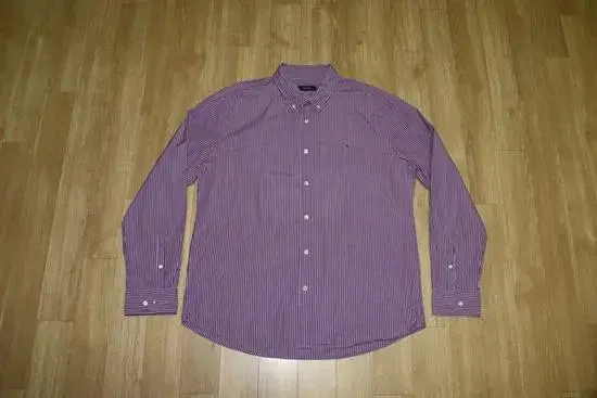 (110) Hedges/Light Purple Striped Shirt