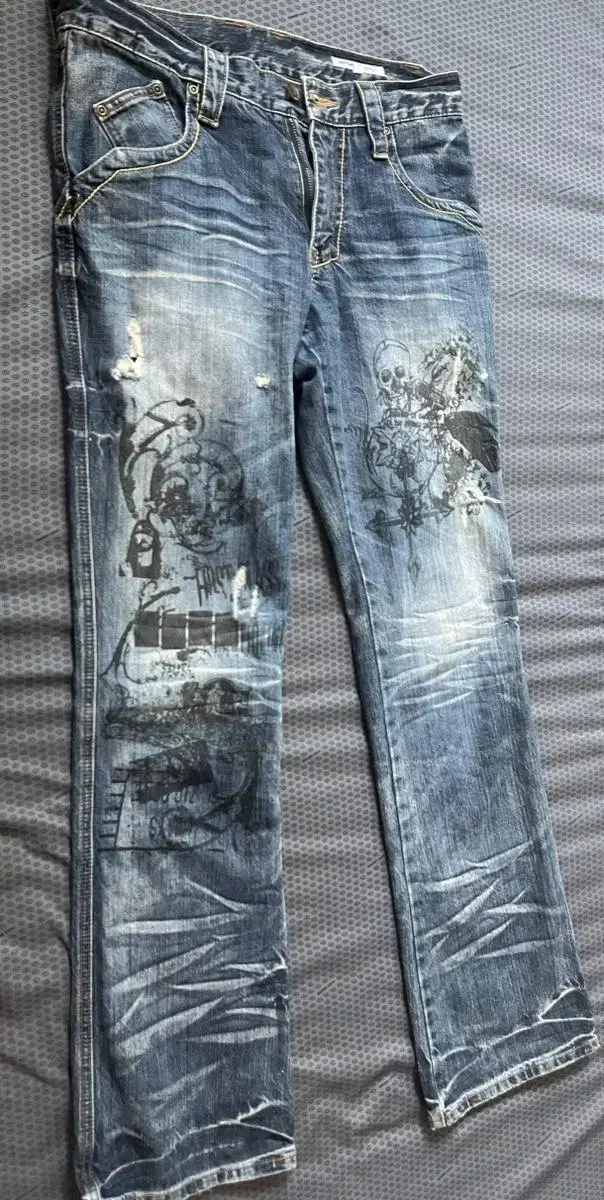 Hapjeong Vintage Shop Trousers Washed Pirate Pants Hipster