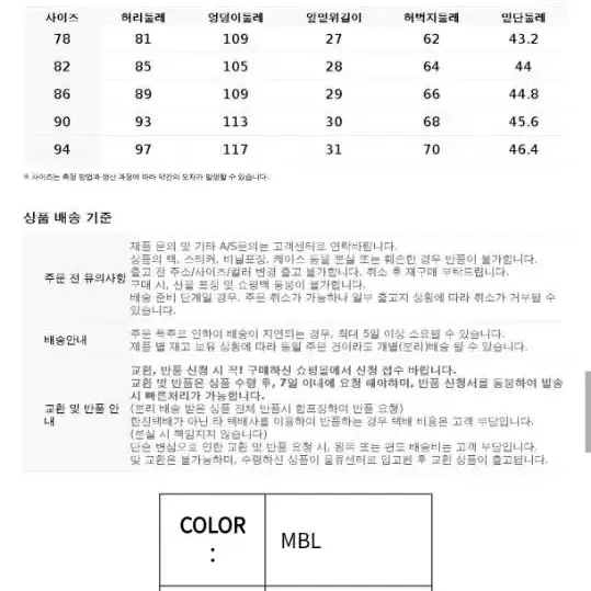 에디션 릴랙스루즈핏 데님 78 사이즈(30)