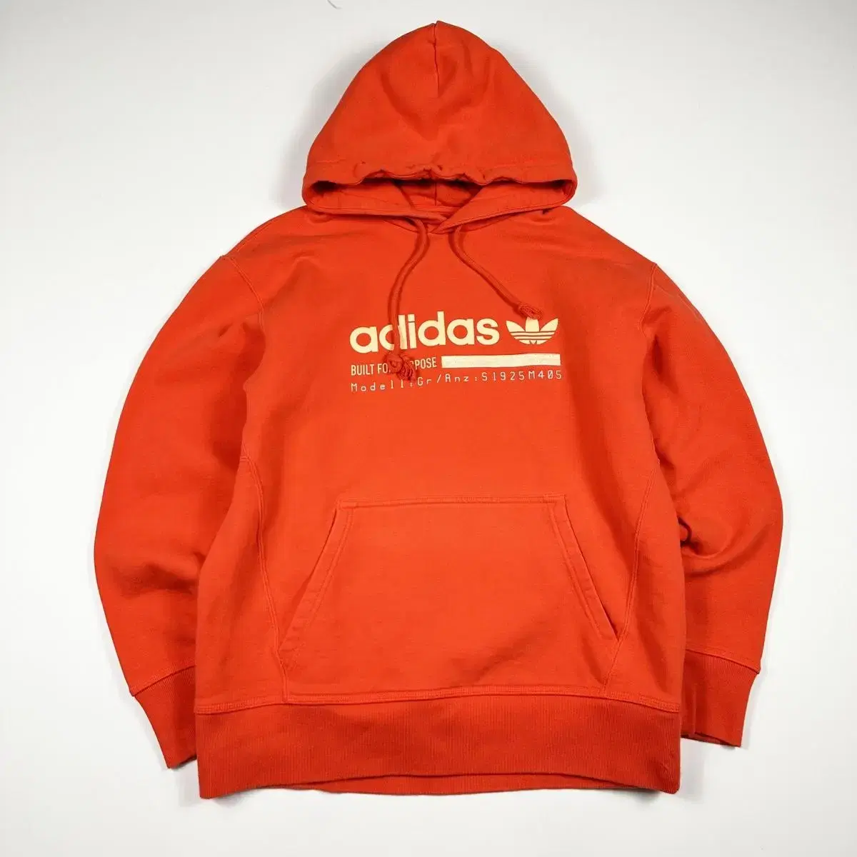 (M) Adidas Original Boxy Hoodie Orange