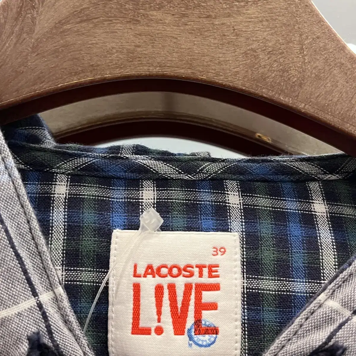 Lacoste 라코스테 타탄체크 후드 집업 자켓