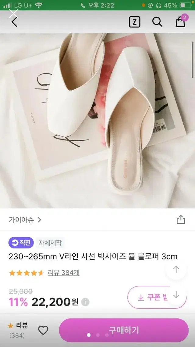 지그재그 뮬 블로퍼