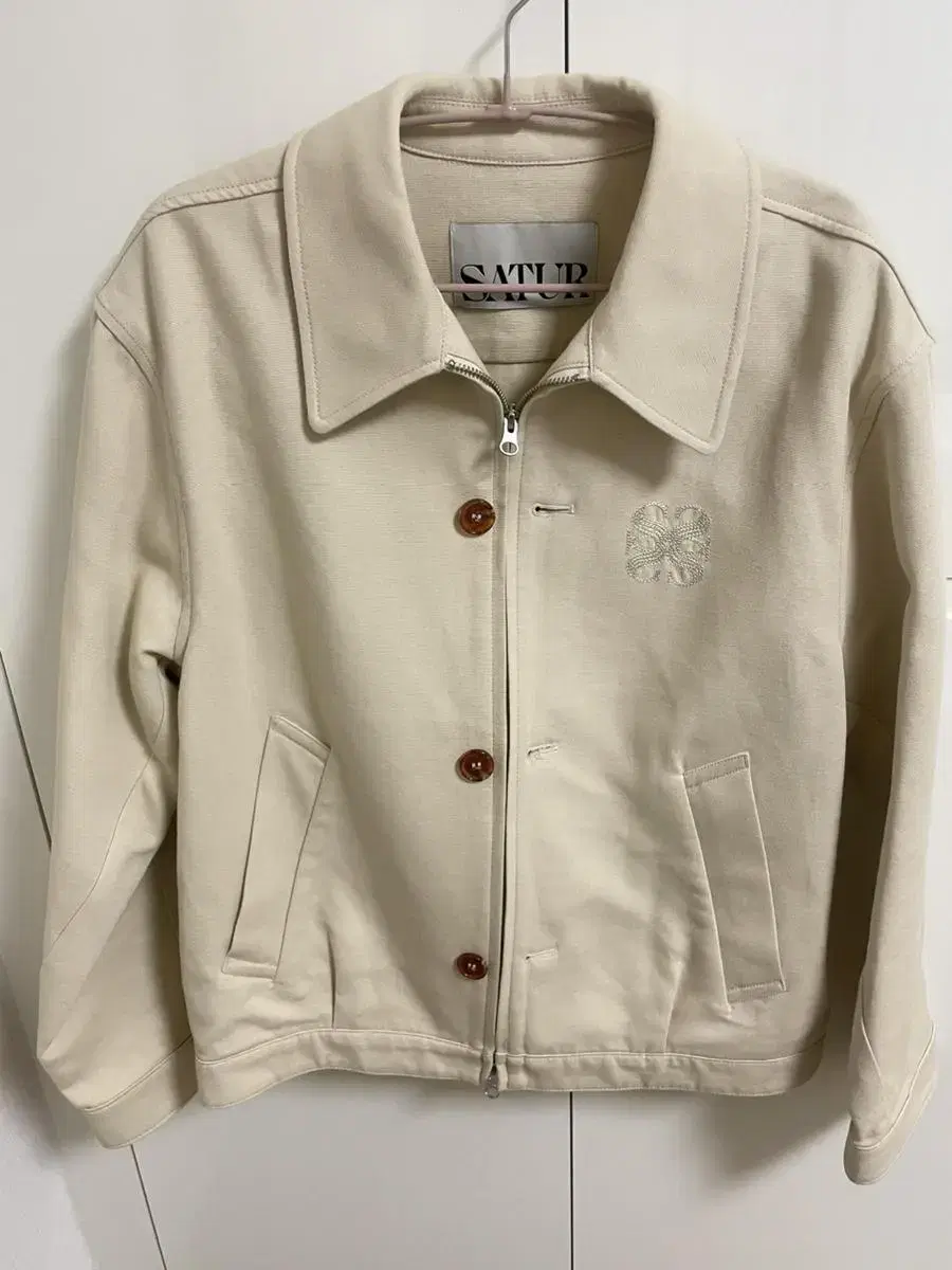 (setter/satur/24.9만원)teo oxford french jacket vanilla cream l