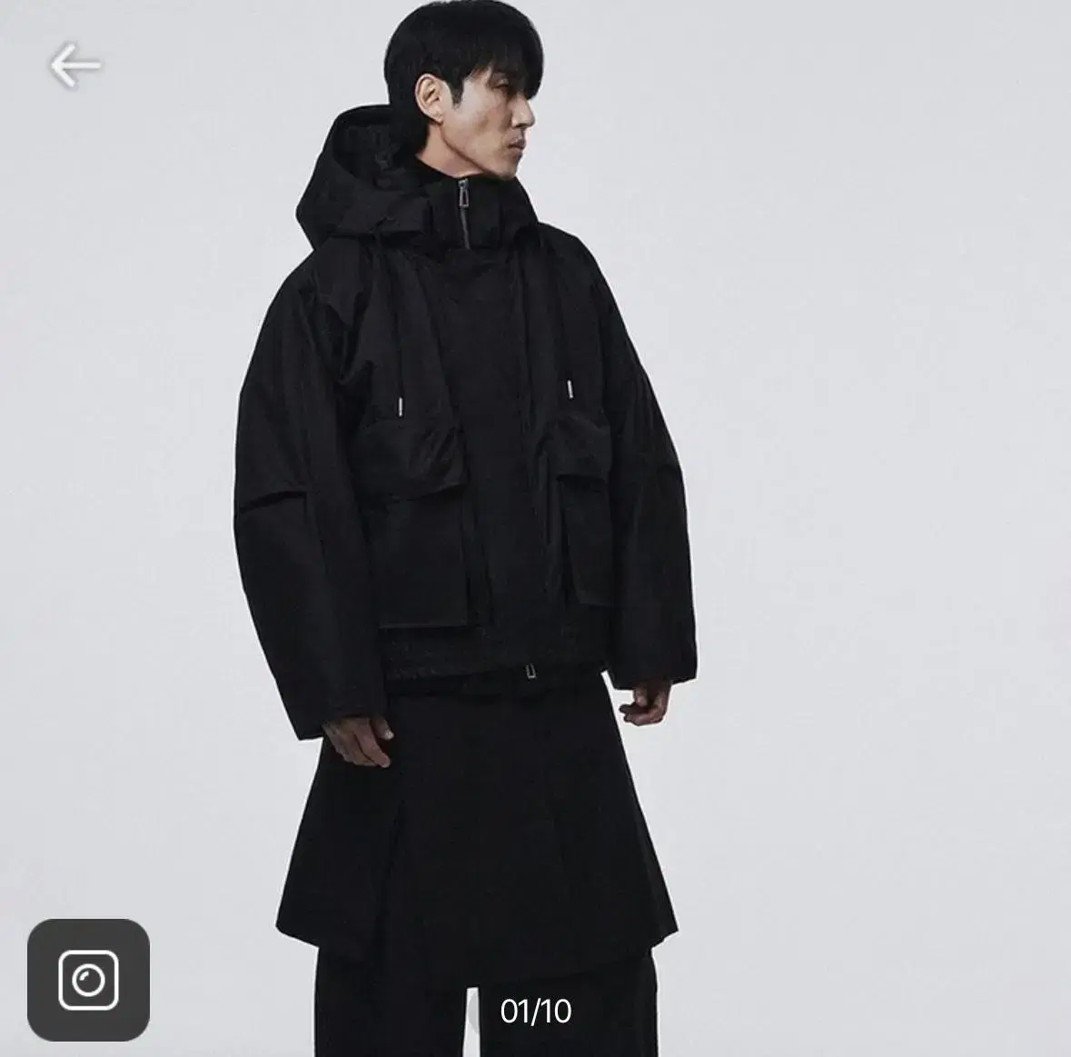 23FW 송지오ㅁ므 sc30 Hooded Detachable Dolman JumperPadded Cha Seung Won Collaboration