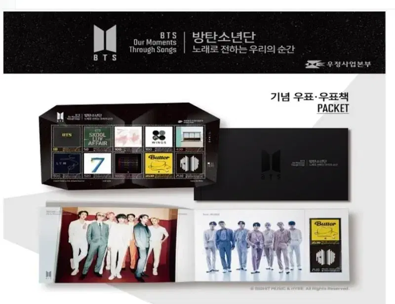 BTS/Bangtan 10th Anniversary Stamp Packet