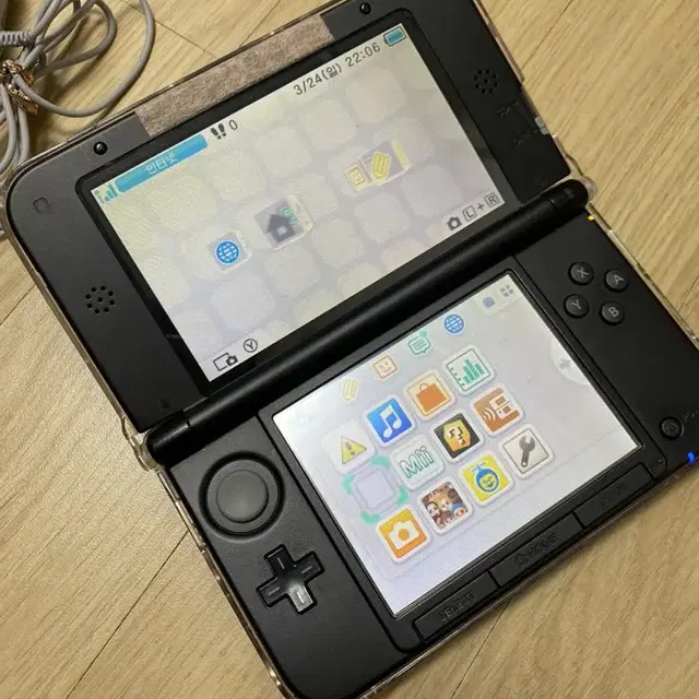 닌텐도 3DS XL 레드 본체 충전기 국내 정발