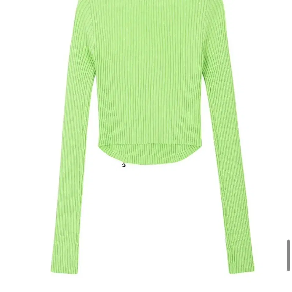 에즈이프캘리 CORSET POINT KNIT SLEEVE LIME