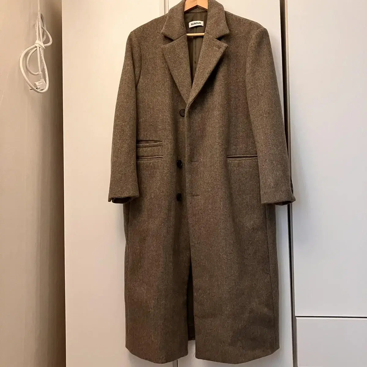 아우브아워 2way wool coat (brown)