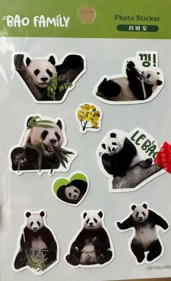 (NEW) Everland Bao Family Lovao Photo Sticker