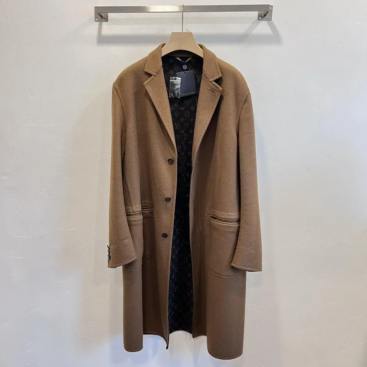 Louis Vuitton Monogram Double-faced Coat / 50