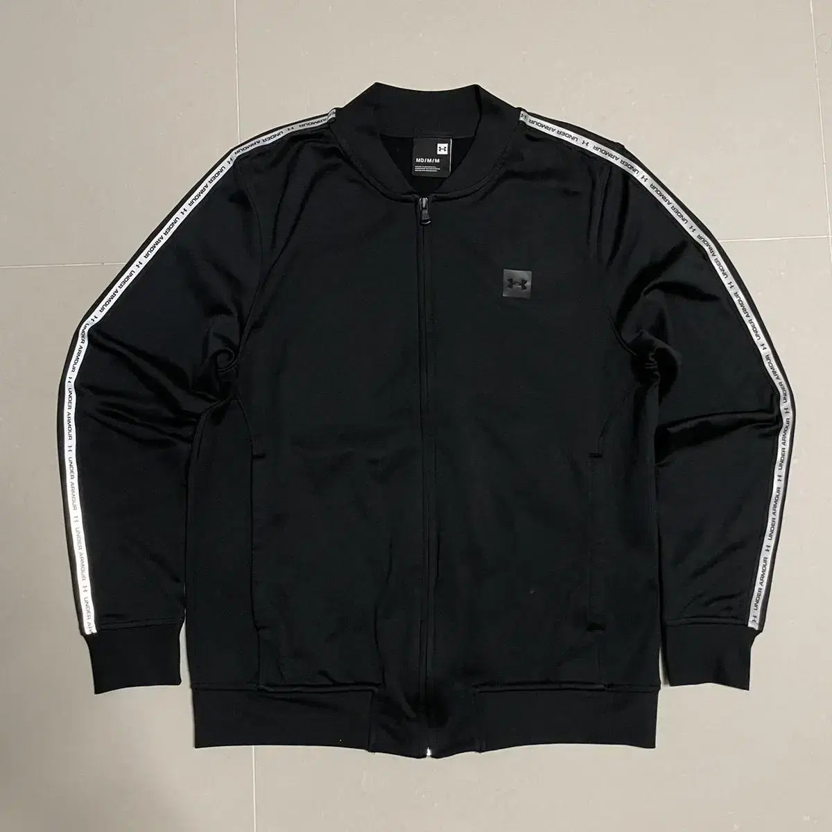 Genuine Under Armour Black Jersey Training Zip Up Jacket