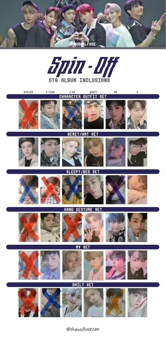 Onf and off photocards