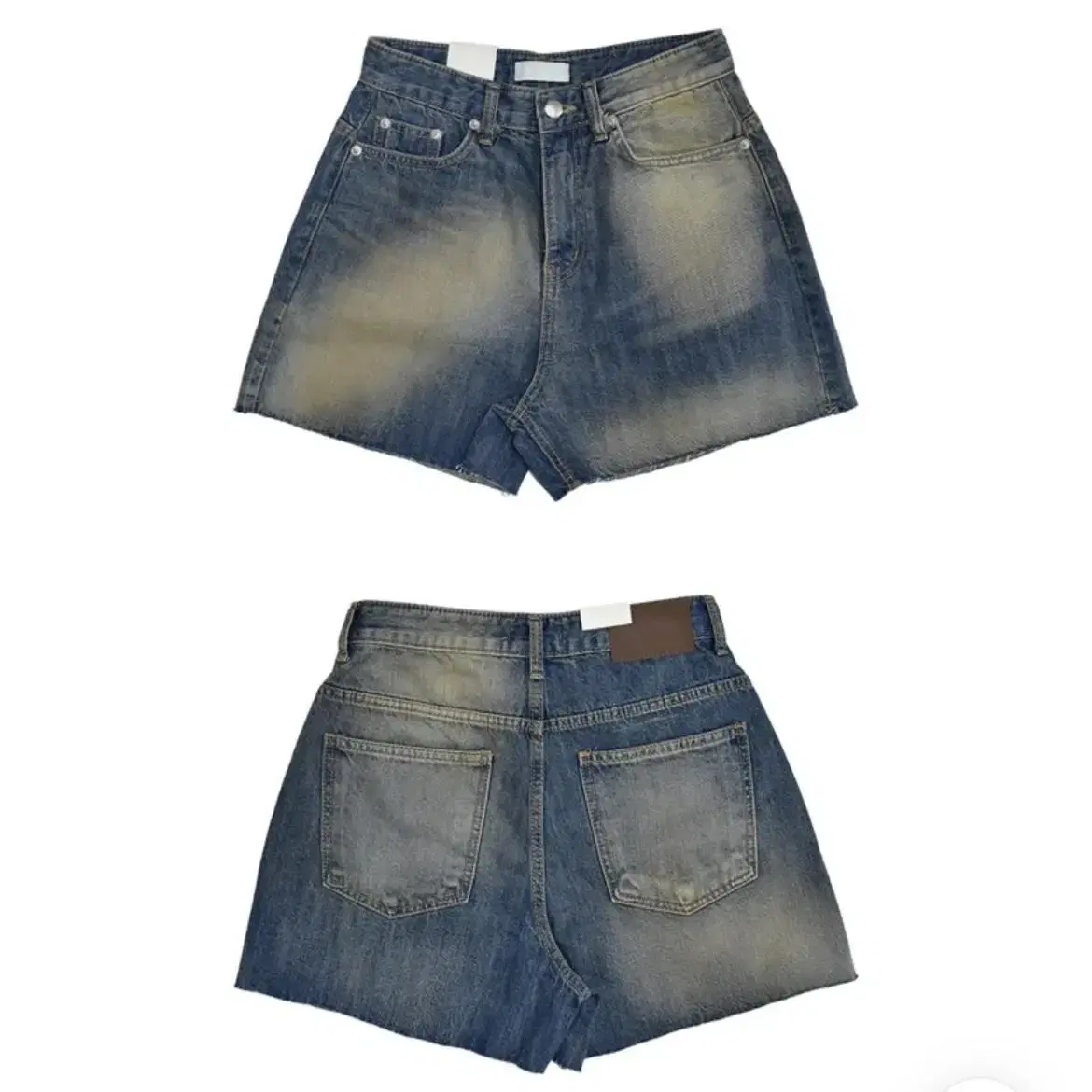 OOTJ택 아쿠비클럽 brush shorts 워싱 반바지 빈티지 시즈니룩