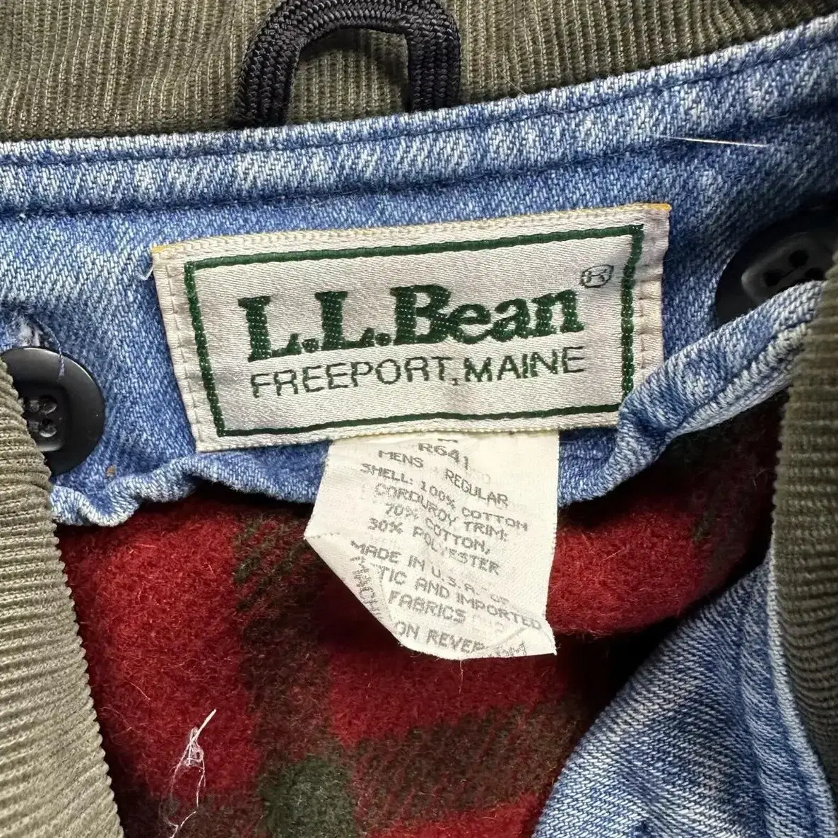 엘엘빈 ll bean 데님 초어 barn 코트 자켓 M